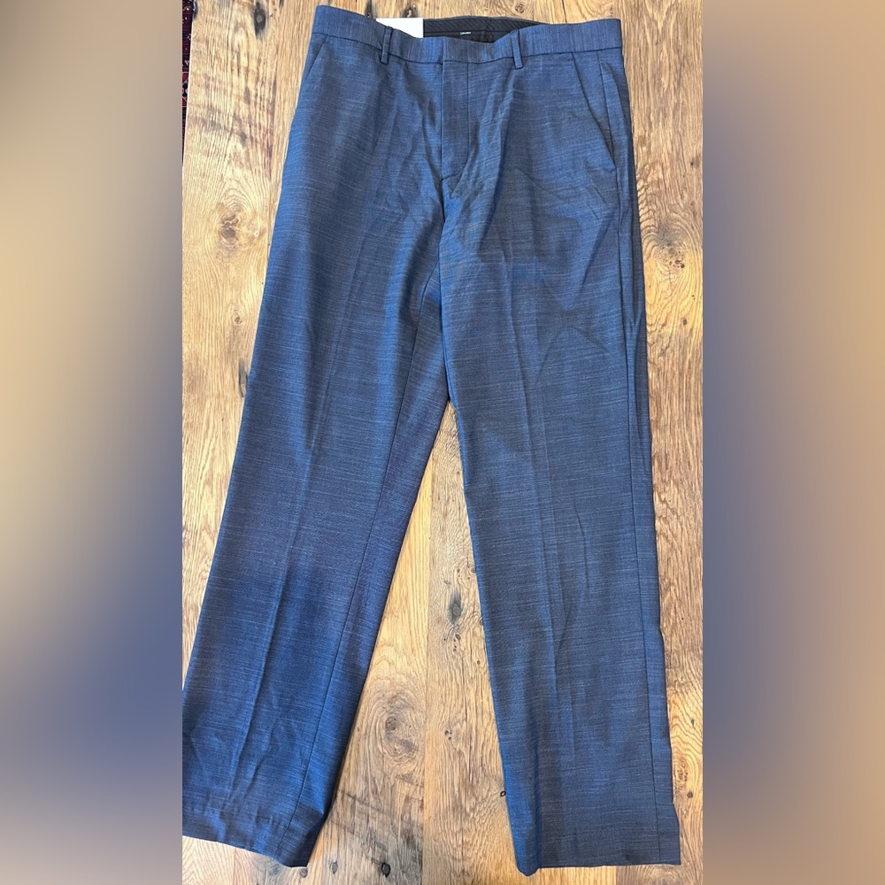 Calvin Klein Blue Straight Fit Pants